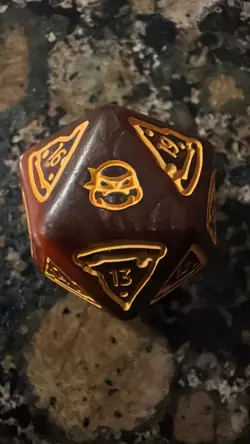 MTG Teenage Mutant Ninja Turtles D20 Life Counter from Pizza bundle oversized - Image 1