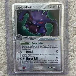 Heavily Played Pokemon Exploud ex Crystal Guardians 92/100 Ultra Rare Holo 2006 - Image 1
