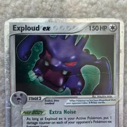 Heavily Played Pokemon Exploud ex Crystal Guardians 92/100 Ultra Rare Holo 2006 - Image 2