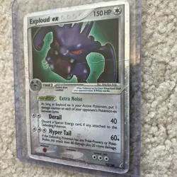 Heavily Played Pokemon Exploud ex Crystal Guardians 92/100 Ultra Rare Holo 2006 - Image 4