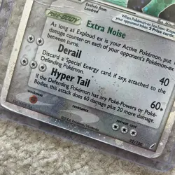 Heavily Played Pokemon Exploud ex Crystal Guardians 92/100 Ultra Rare Holo 2006 - Image 5
