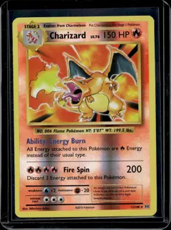 Pokemon XY - Evolutions Charizard Reverse Holo 11/108 - Image 1