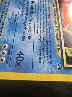 Pokemon TCG Politoed 08/75 - Neo Discovery Holo Rare LP - Image 3