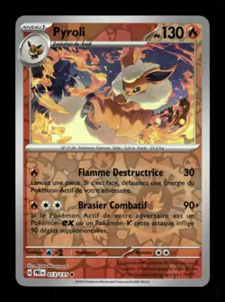 Carte Pokemon Pyroli Reverse 013/131 Evolutions Prismatiques FR - Image 1