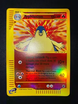 POKEMON TYPHLOSION REVERSE HOLO FOIL 64/165 EXPEDITION ENGLISH NM - Image 1