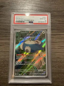 2023 Pokemon SVP EN PSA 10 Gem Mint Snorlax #051 Promo Elite Trainer Fresh Slab - Image 1