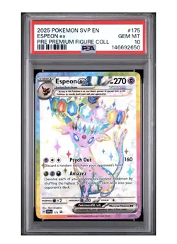 SVP EN PSA 10 Espeon ex 175 Promo PRE Premium Figure Collection Gem Mint Pokemon - Image 1