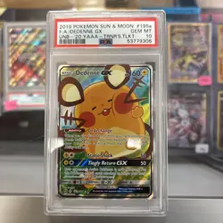Pokemon TCG Dedenne GX 195A/214 Alternate Art - PSA 10 Gem Mint - Image 1