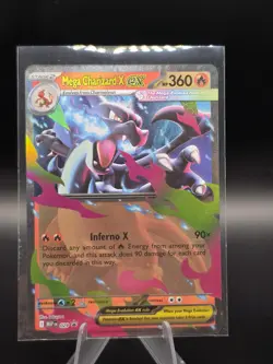 Pokemon Mega Charizard X ex Double Rare Holo Me02 Phantasmal Flames 013/094 2026 - Image 1