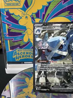 Steven's Metagross EX 289/217 SIR Illustration Pokemon Ascended Heroes Near Mint - Image 2