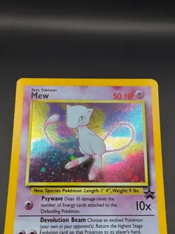 Pokemon TCG WOTC Mew Black Star Promo 9 Holo 1999 Holo Swirl NM - Image 2