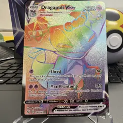 Pokemon Dragapult VMAX Secret Rare Full Art Holo 197/192 Rebel Clash 2020 NM - Image 1