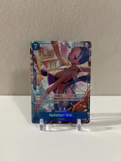 One Piece OP14: Azure Sea’s Seven Nefeltari Vivi EB04-025 Alternate Art (SR) NM - Image 1