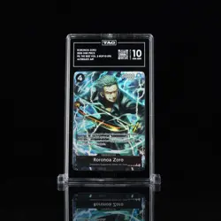 2025 One Piece PRB02 Alt Art #095 Roronoa Zoro TAG 10 *Pop 3 1st Overall* 🍬 - Image 1