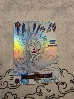 One Piece CCG Lightning Dragon Manga OP15-077 R Adventure on KAMI's Island - Image 1