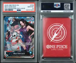 Bandai One Piece Boa Hancock Leader Foil PSA Magazine Exclusive #038 PSA 10 - Image 1