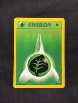 Pokemon Cards: Neo Genesis 1st Edition Common: Grass Energy 108/111 - Image 1