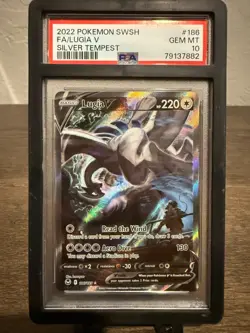 Lugia V (Alternate Full Art) 186/195 Sword & Shield - Silver Tempest PSA 10 - Image 1
