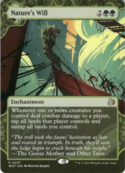 Nature's Will 2023 MTG #57 Masterpiece/Rare Wilds of Eldraine: Enchanting Tales - Image 1