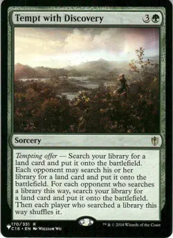 Tempt with Discovery 2016 MTG #170 Commander/Rare Commander - Image 1