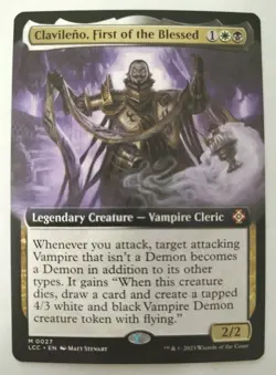 Clavileno First Of The Blessed (Extended Art) - LCC - Magic The Gathering MTG NM - Image 1