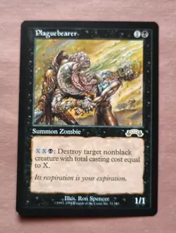 1x Plaguebearer **NEAR MINT** MTG Exodus - Image 1