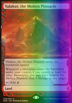 MTG Valakut, the Molten Pinnacle (29/30) Zendikar Rising Expeditions LP FOIL - Image 1