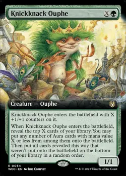 MTG Knickknack Ouphe (54/208) Wilds of Eldraine Commander NM - Image 1