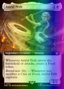 MTG Magic the Gathering Astrid Peth (334/1448) Doctor Who NM FOIL - Image 1