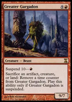 MTG Magic the Gathering Greater Gargadon (161/301) Time Spiral LP - Image 1