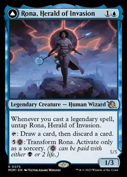 MTG Rona, Herald of Invasion (75/548) March of the Machine LP - Image 1