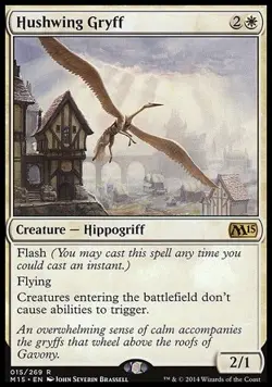 MTG Magic the Gathering Hushwing Gryff (15/298) Magic 2015 LP - Image 1