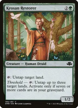 MTG Magic the Gathering Krosan Restorer (168/520) Dominaria Remastered NM - Image 1