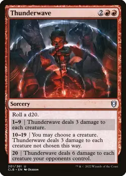 MTG Thunderwave (201/1080) Commander Legends Battle for Baldur's Gate NM - Image 1