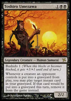 MTG Magic the Gathering Toshiro Umezawa (89/170) Betrayers of Kamigawa LP - Image 1