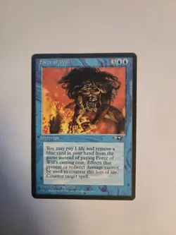 1x Force of Will Alliances MTG Magic The Gathering MP - Image 1