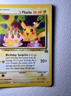 Pokemon TCG Card Birthday Pikachu Celebrations 25th Anniversary Rare Holo - Image 3