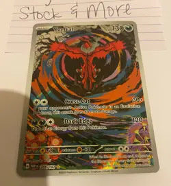 Pokemon Card Yveltal 205/182 Moderately Played VG Paradox Rift IR TCG - Image 2