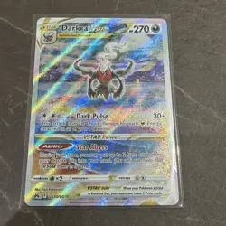 Pokemon TCG Darkrai V Star GG50 /GG70 Crown Zenith Rare Card Galarian Gallery - Image 1