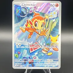 Pokemon Chimchar MEF Promo Holo Basic Card 60 HP Fury Swipes 041 English 2023 - Image 1