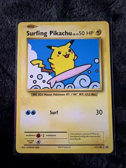 Pokemon TCG Surfing Pikachu 111/108 XY Evolutions - Image 1
