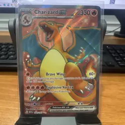 Pokemon Charizard ex 183/165 Full Art Ultra Rare – Scarlet & Violet 151 NM+ - Image 1