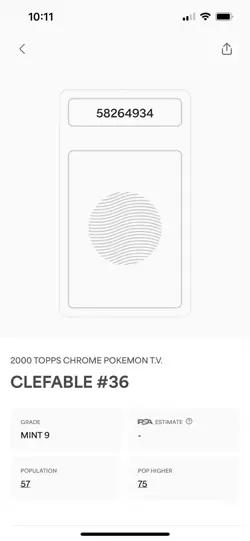 2000 Pokemon Chrome #36 CLEFABLE Topps TV - PSA 9 !! . [ read ] - Image 4