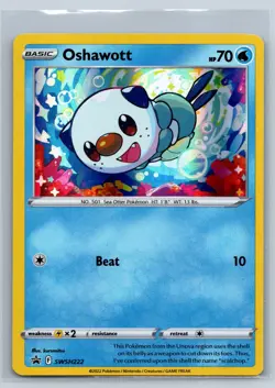 Oshawott - Black Star Promo SWSH222 2022 Collector Chest Pokemon TCG Card - Image 1