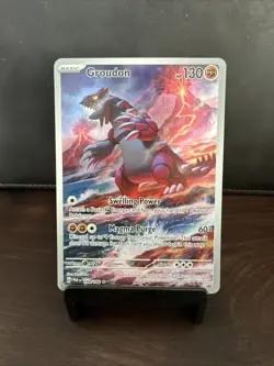 Groudon 199/182 Sv04 Paradox Rift Illustration Rare Pokemon - Image 1