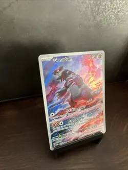 Groudon 199/182 Sv04 Paradox Rift Illustration Rare Pokemon - Image 2