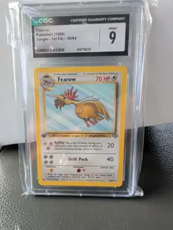 1999 Pokemon 1st ED Jungle Fearow #36 CGC 9 MINT - Nice! - Image 2