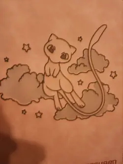 pokemon Laser Engraved 9 Pocket Mew Binder (Made To Order) - Image 2