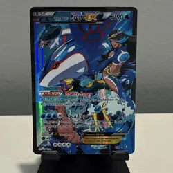 Pokemon Team Aqua's Kyogre EX Ultra Rare Full Art Holo Double Crisis 6/34 - Image 1