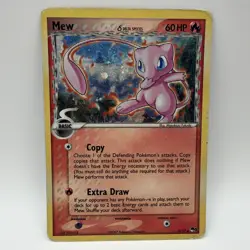 Pokemon TCG Mew Delta Species Holo Rare Basic 3/17 Psychic 2007 Flipped Back HP - Image 1